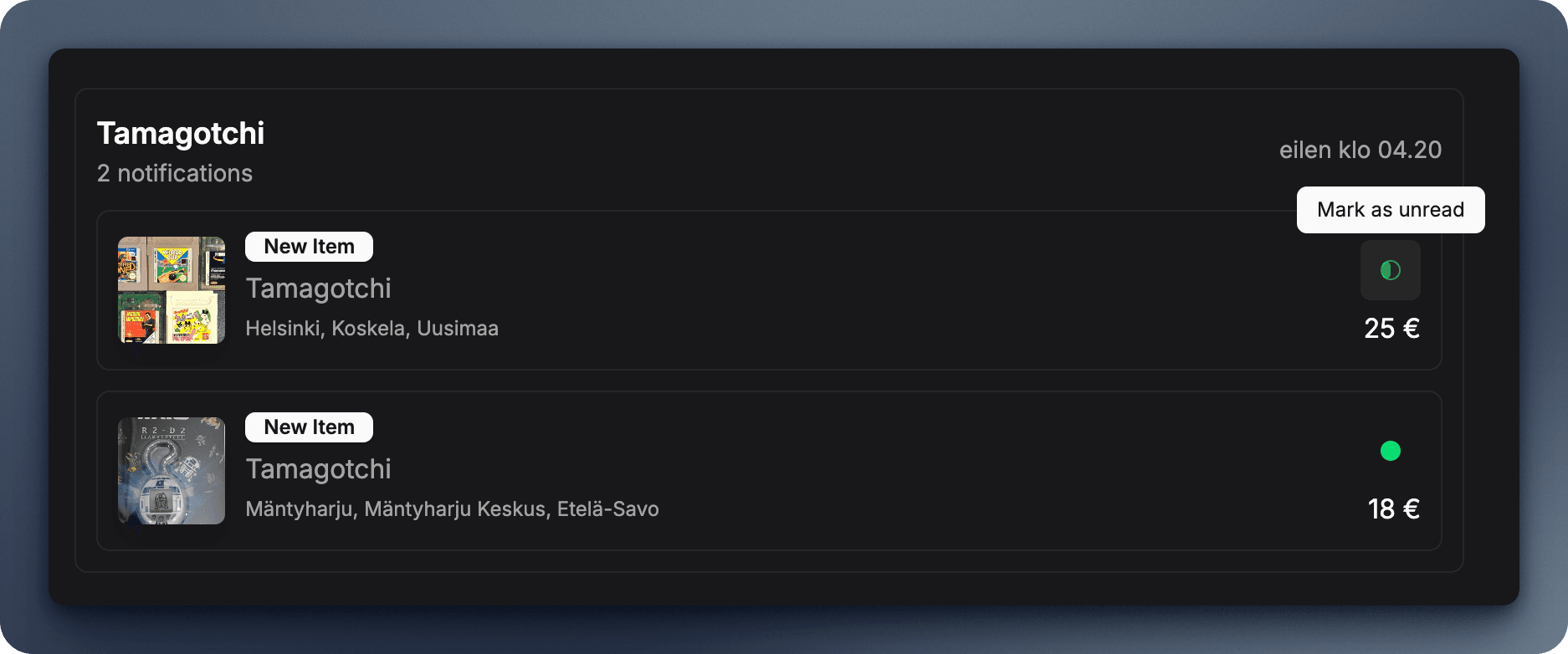 Bettertori Settings Menu